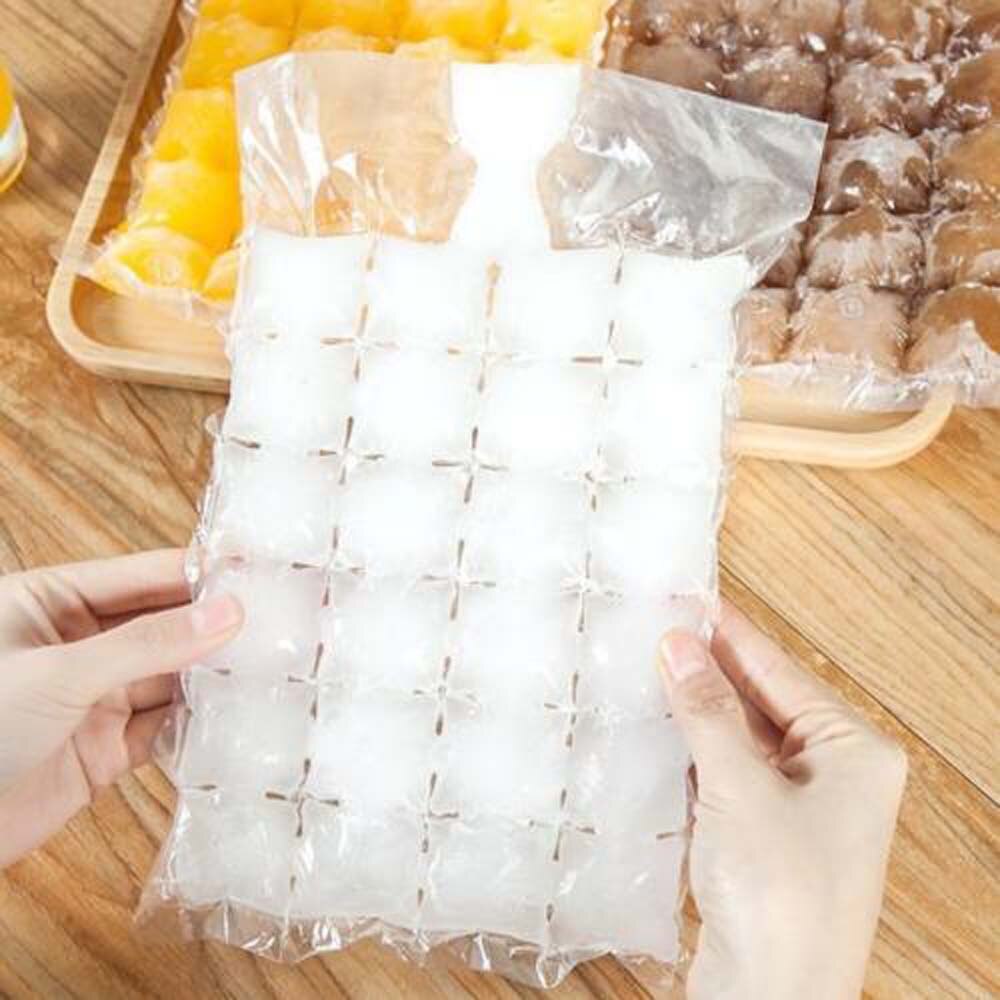 10 stk isterningsform selvforseglende isterningsposer gennemsigtig engangs hurtigere fryseproducent isfremstillingspose køkkenudstyr