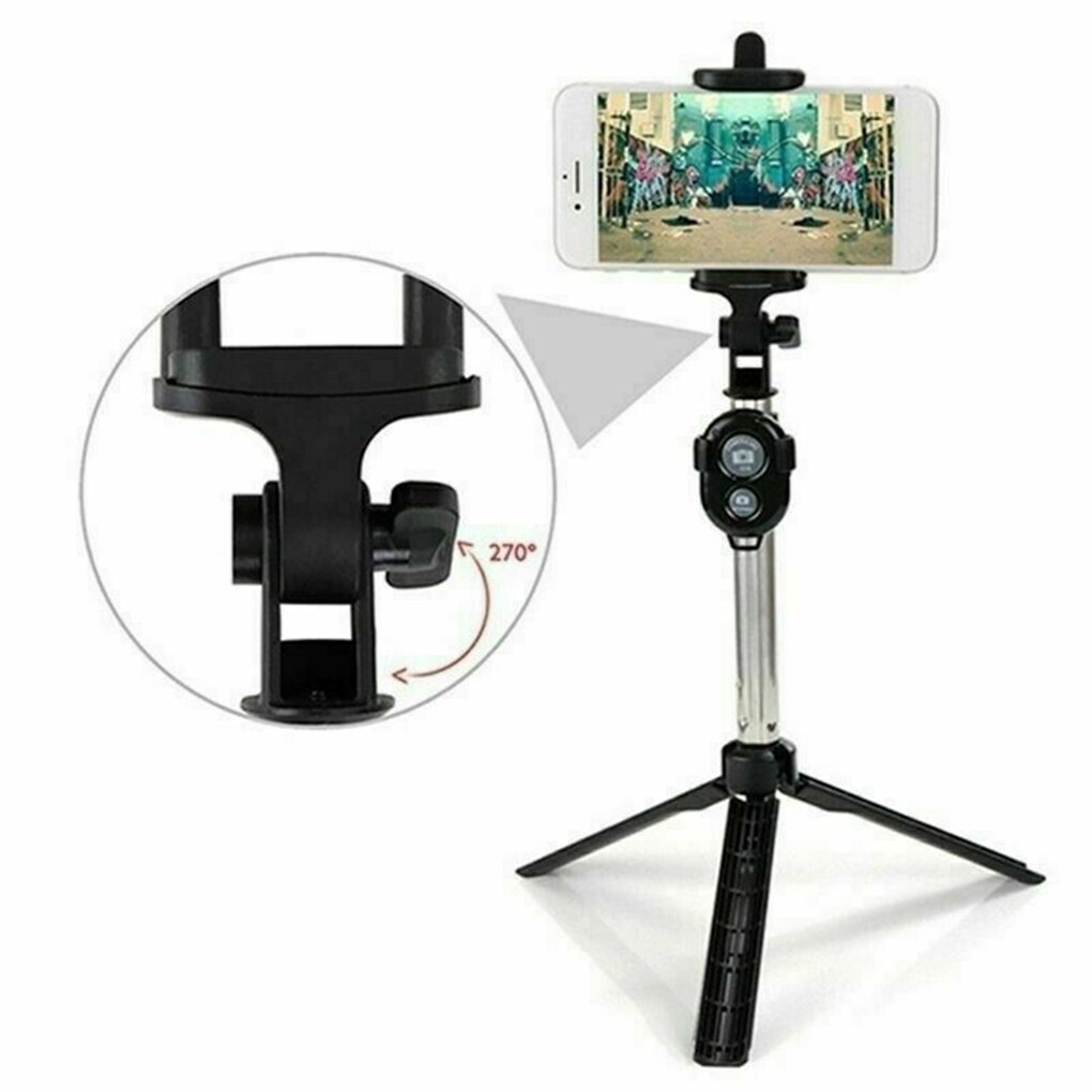 3 w 1 Bezprzewodowy Kijkek Selfie Statyw Bluetooth z Pilotem do Telefonu
