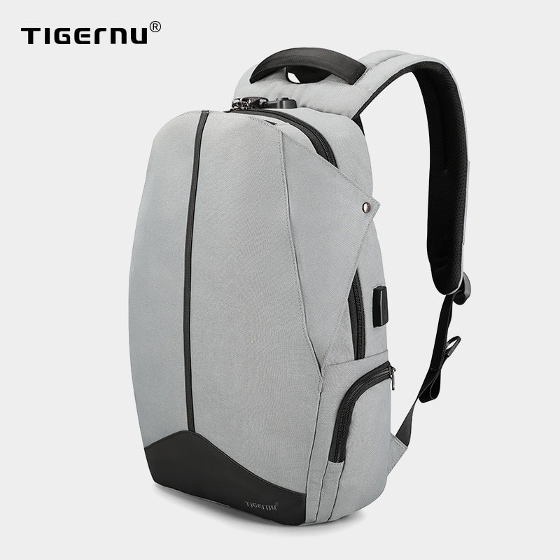 Tigernu-Mochila antirrobo TSA Lcok para hombre y mujer, morral escolar sin llave para ordenador portátil de 15,6 pulgadas, Notebook