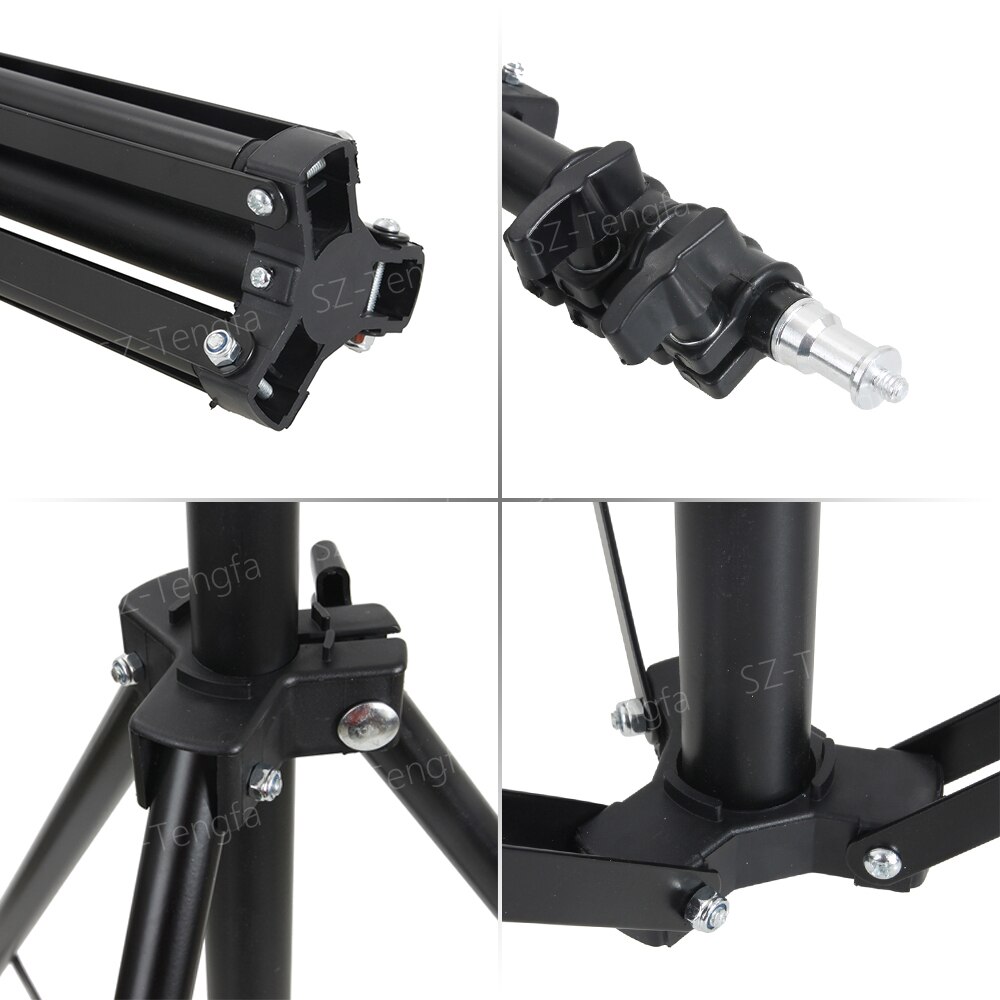 55cm/120cm/160cm Photography Studio Lighting Photo Light Stand Tripod For Flash Strobe Continuous Light