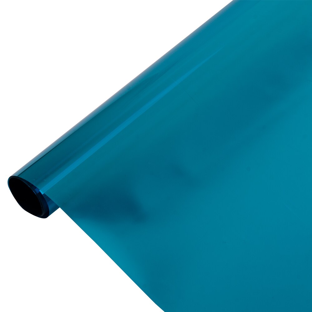 Envejsspejl sunice 100 cmx 152cm blå & sølv kontorfarvning spejlreflekseffekt uv + isolerende klistermærke sommerbrug