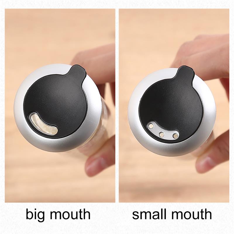 2 st glas peppar kryddskakare saltkrydda burk kök cruet krydda flaska kaffe socker tätning burk behållare ricin