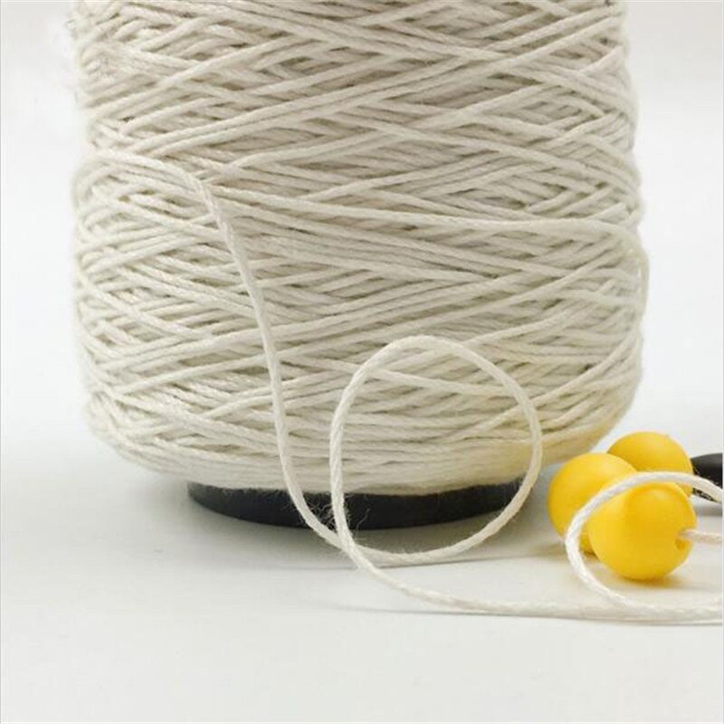 500 Metre White French linen Threa Spool Haberdashery Natural Handspun Jute Yarn Twine Thread For Crochet Knitting
