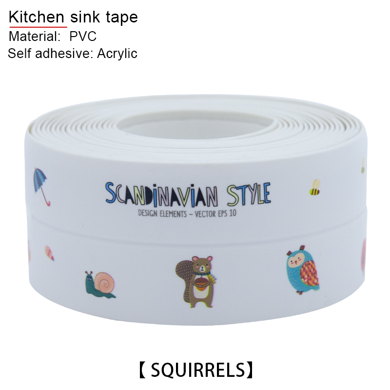 Style AcrylicTraceless Tape For Bathroom Kitchen Shower Sink Bathtub Seal Tape Caulk Strip Waterproof Sticker Sink Edge Tape: Acrylic 3.8cm ss