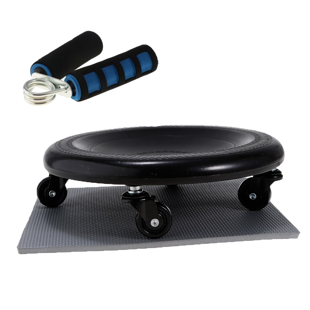 Abdominal Wheel Roller Workout AB Muscle Exerciser & Hand Gripper Strengthener for Home Office Gym Fitness