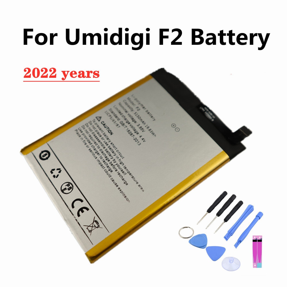 2022 Jaar 5150Mah Umi Batterij Voor Umi Umidigi F2 F 2 Mobiele Telefoon Vervangende Bateria Batterijen + Gereedschap in Voorraad