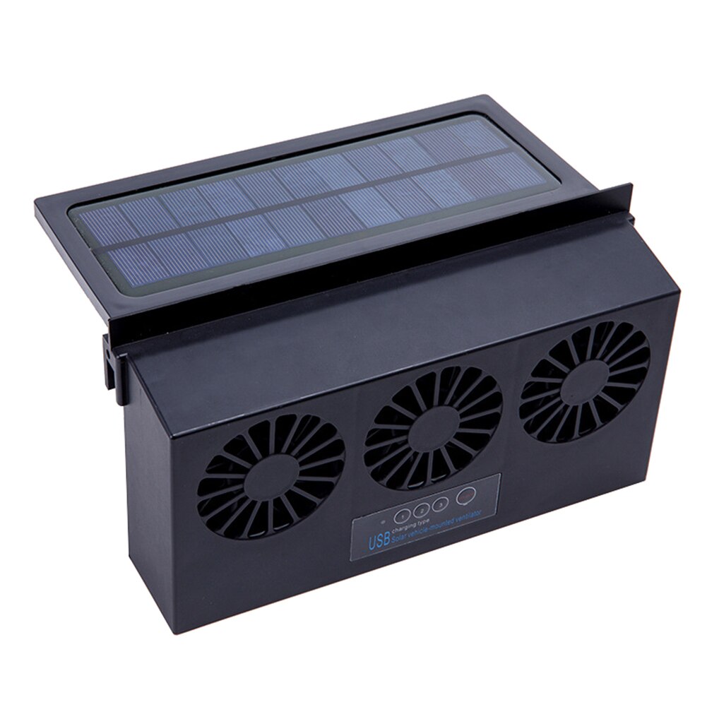Usb avgas mini fläkt radiator super mute cooler för auto bilfönster soldriven luftventil cool ventilation