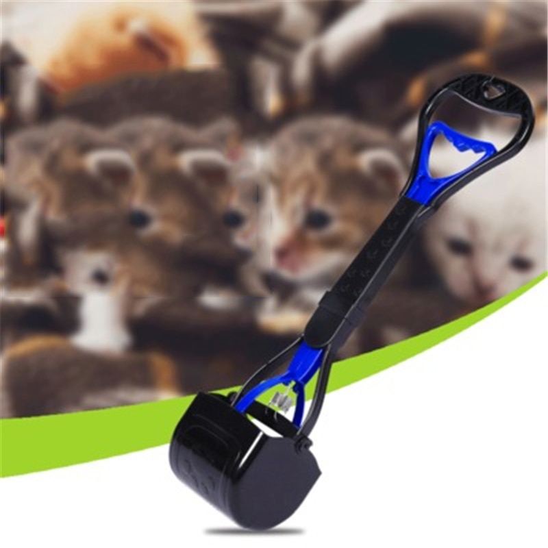 Pet Pooper Scooper Long Handle Dog Poop Scooper Jaw Poop Scoop Shovel Pickup Animal Waste Picker Pet Outdoor Cleaning Tools