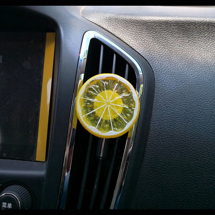 Zitrone bilden Auto klimaanlage entlüften Klemme feste Aroma Auto Export parfüm, Auto Styling innen zubehör: Gelb