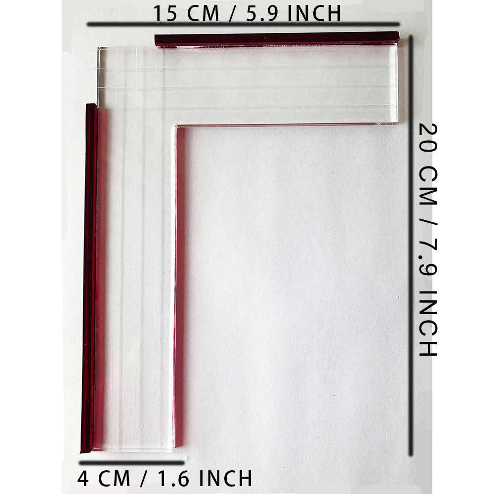 Gelplaat Positionering Liniaal: WHITE