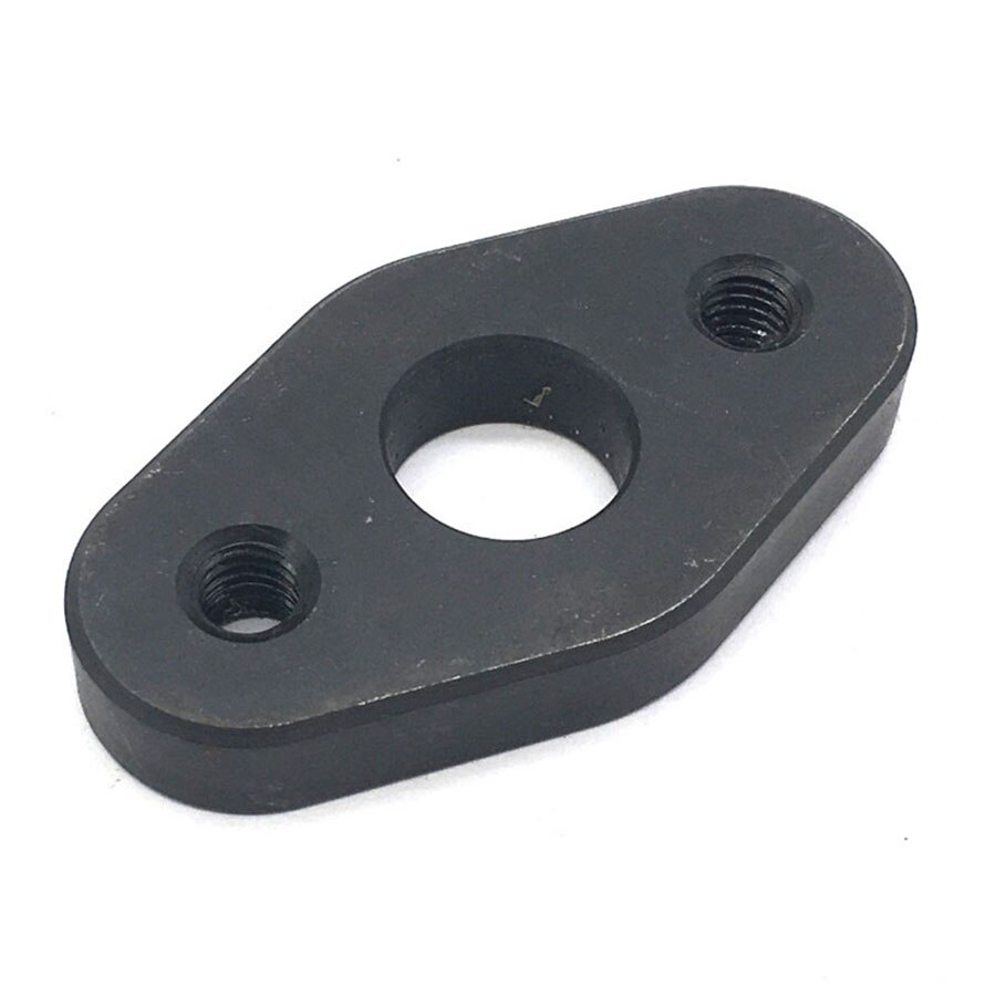 Mild Steel O2 Oxygen Sensor Flange With M8x1.25 Studs 2 Bungs 3/8 Thick Flange For Toyota