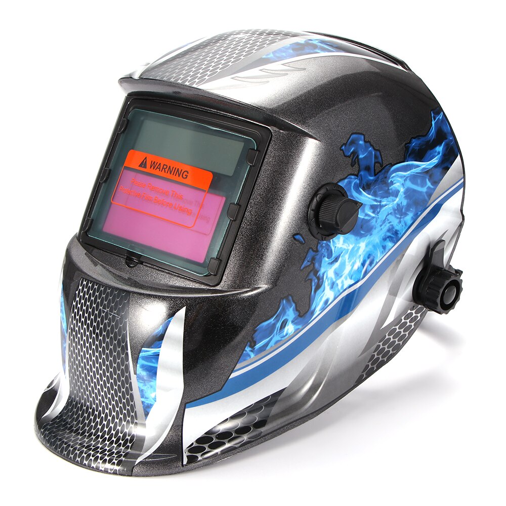 Solar Automatic Welding Helmet Welding Mask Head-Mounted Goggles Light Filter Welding Cap Protective Helmet Flat Flip Half 1PC