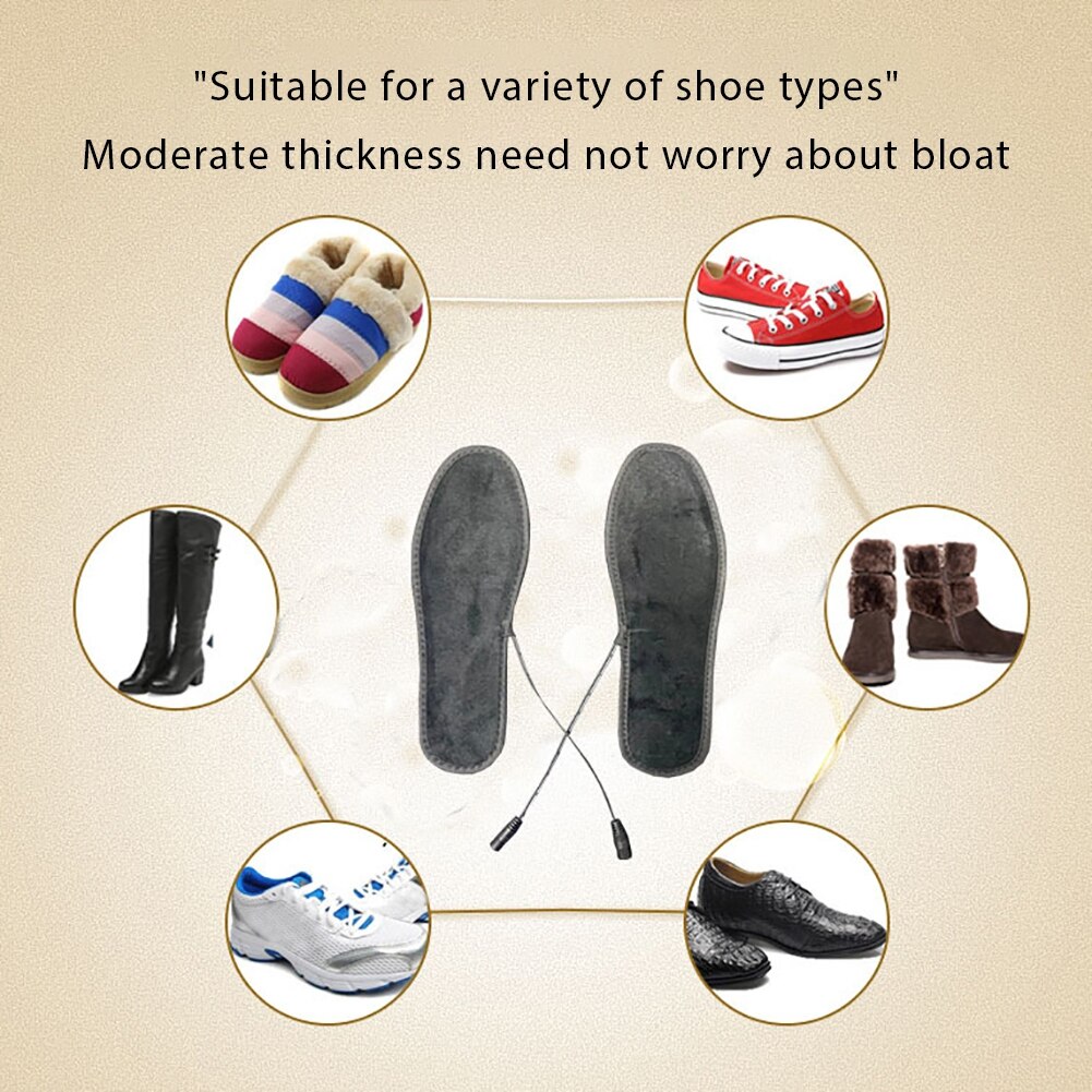 Soletta riscaldata elettrica ricaricabile scaldapiedi Wireless campeggio escursionismo viaggiare ciclismo soletta termica USB