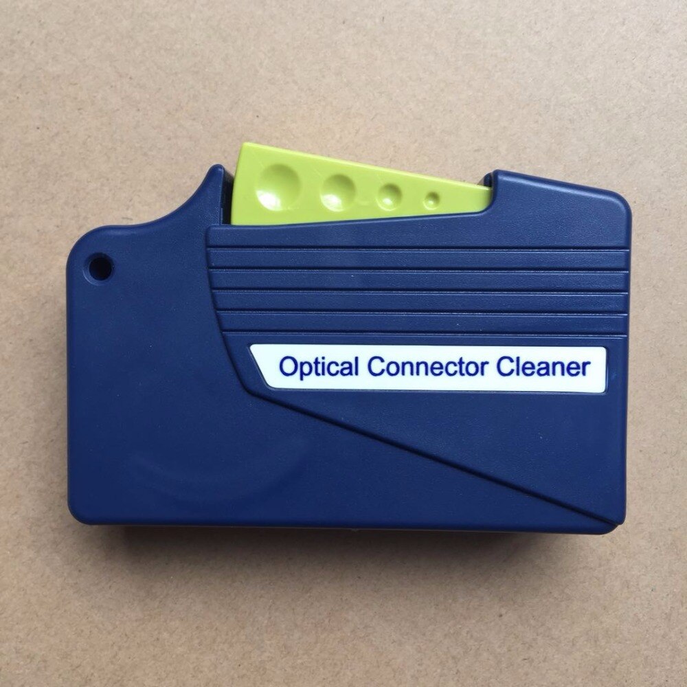 Optical Fiber Connector Cleaner/Fiber Optic Conector Cleaning Cassette, 500 times Cassette Cleaner/ Fiber Optic Cleaning Box
