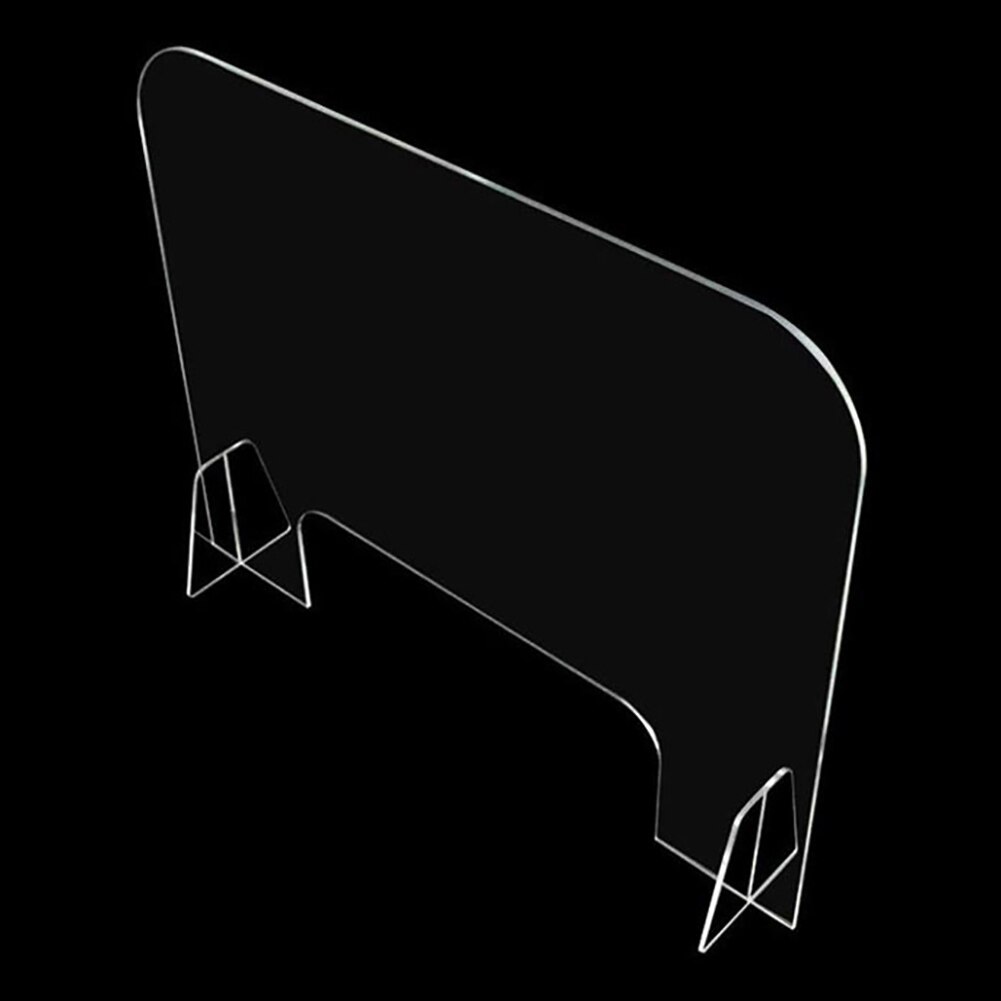 Protective Acrylic Shield Sneeze Guard For Counter Desktop Freestanding Transparent Acrylic Shield Business Customer Security