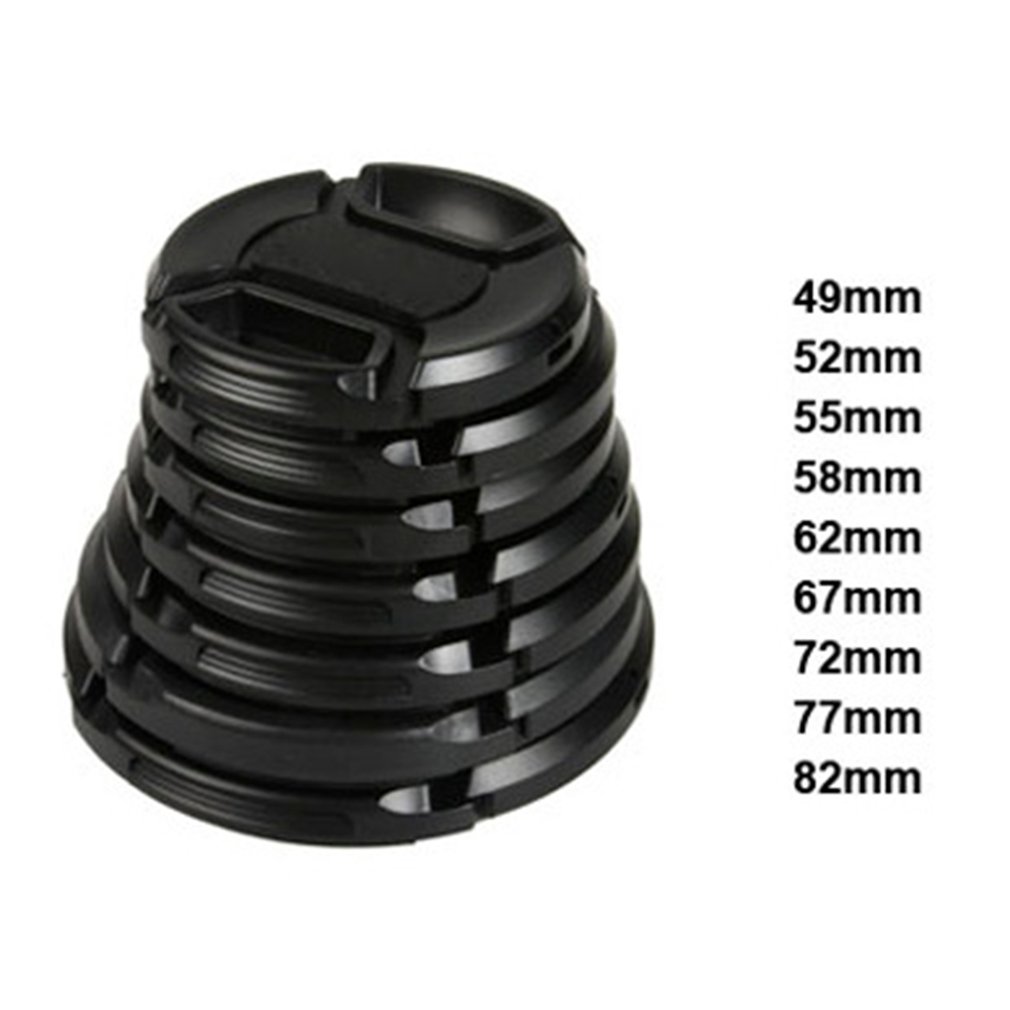 Protective Lens Cap For Canon/Nikon/Pentax/Sony ABS Dust-proof Camera Lens Protector Cover With Anti-lost Rope