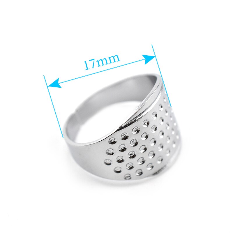 LMDZ 4pcs Sewing Thimbles Adjustable Size Ring Thimble Sewing Quilting Craft Sewing Hardworking DIY Tools Finger Protector