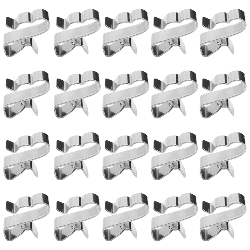 10/20 Pieces Stainless Steel Cable Clips Wiring Frame Clip PV Module Wire Management for Solar Application Trailer Boat: 20PCS
