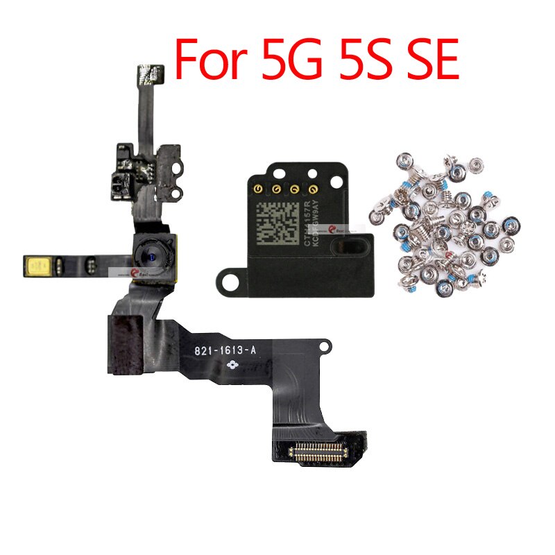 3pcs/set earpiece+Full screws For iPhone 5 SE 5s 5G 5C Front Camera Proximity Sensor Flex Cable