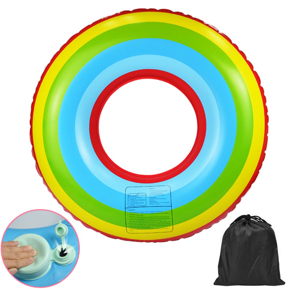 Anillo de natación inflable con presión inflar piscina de verano flotador natación tubo playa juguete para niños adultos