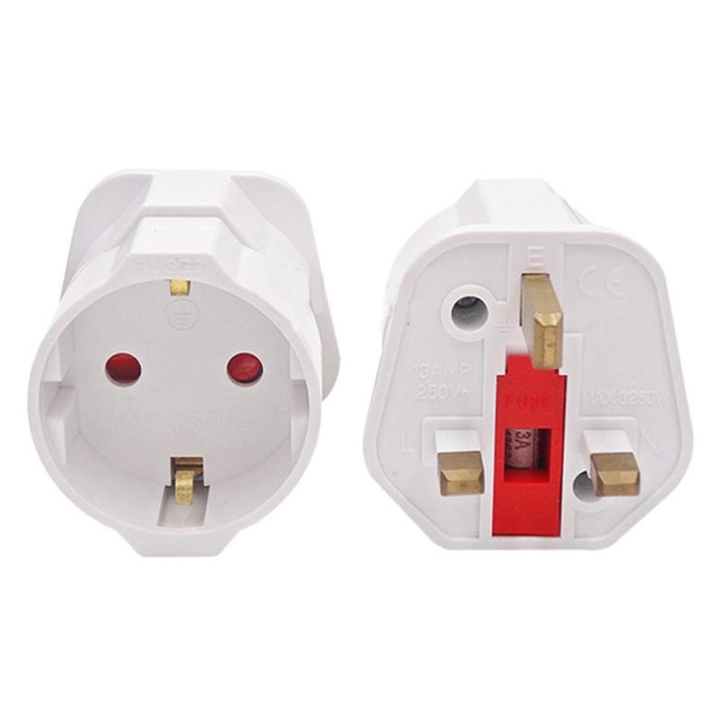 British standard conversion plug EU UK 3 Pin Plug 13A 250V Universal Adapter Travel Converter