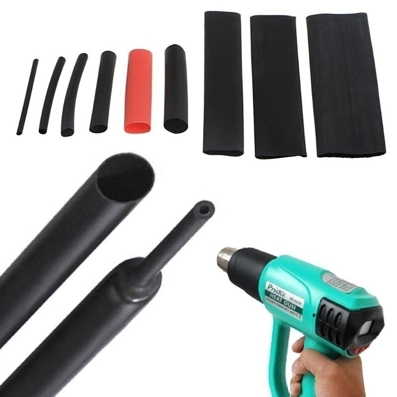 Heat Shrink 164pcs Set Polyolefin Shrinking Assorted Heat Shrink Tube Wire Cable Insulated Electrical Connection Tubing Set