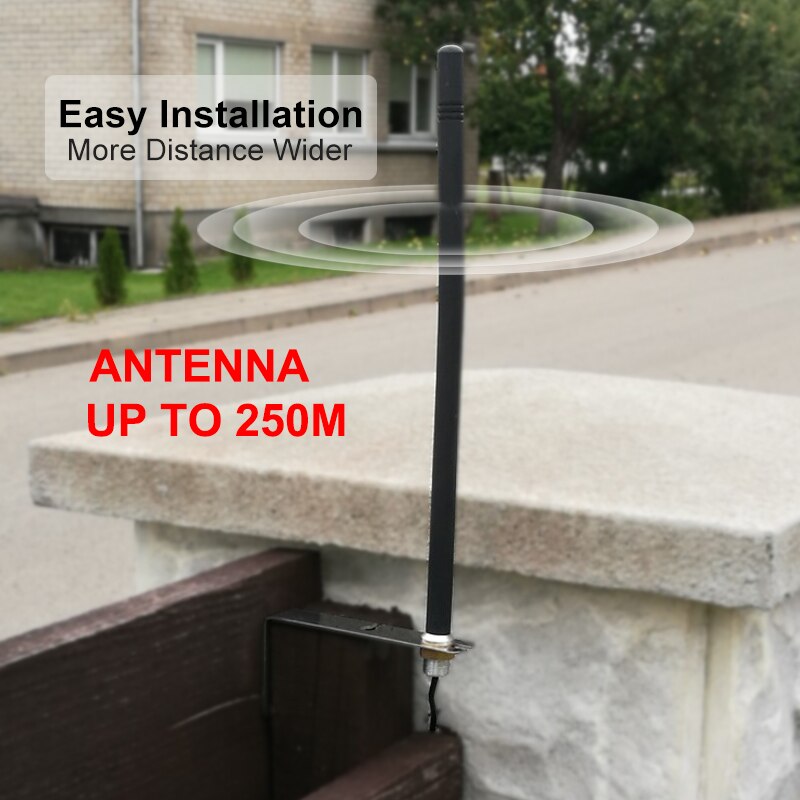 Outdoor 433 MHz Antenna for Gate Garage Radio Signal Booster Wireless Repeater,433.92mhz Gate Control Antenna Up to 250m