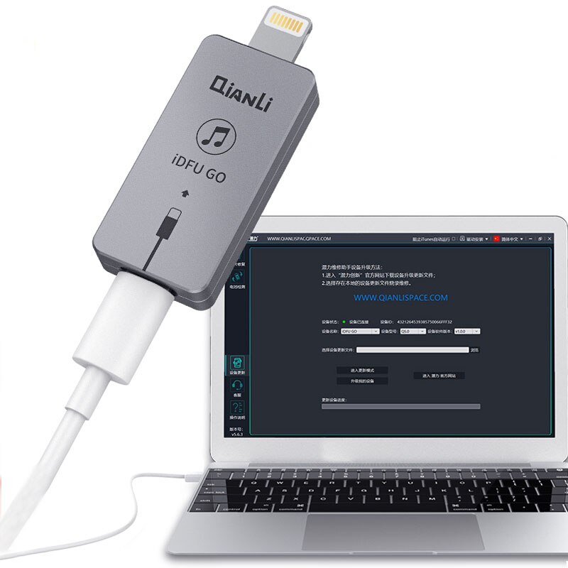 QianLi iDFU Go 2 Modo de recuperación rápida 2,8 segundos dispositivo de inicio rápido DFU para Sistema IOS