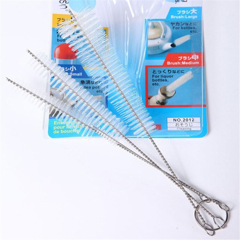 166cm Stainless Steel Flexible Bendable Spring Double Head Long Tube Cleaning Brush Cleaner Tool Household Brushes EJ876937: 676998