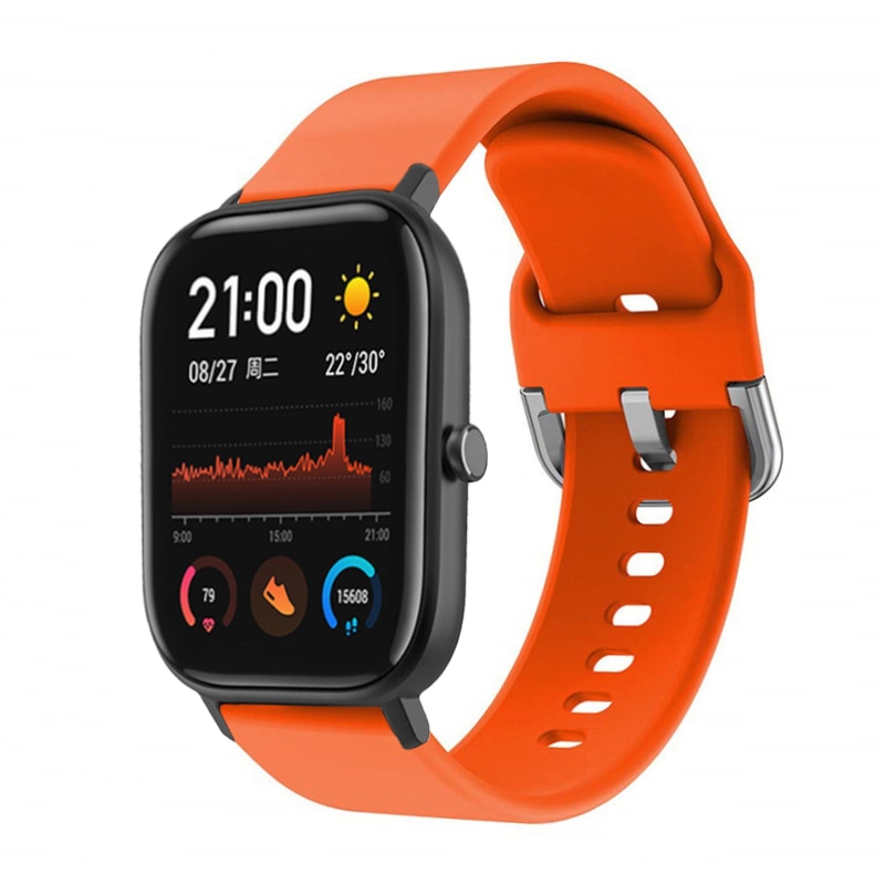 Silikone rem armbånd til huami amazfit bip strop urbånd 20mm til huami amazfit bip sports armbånd rem smart tilbehør