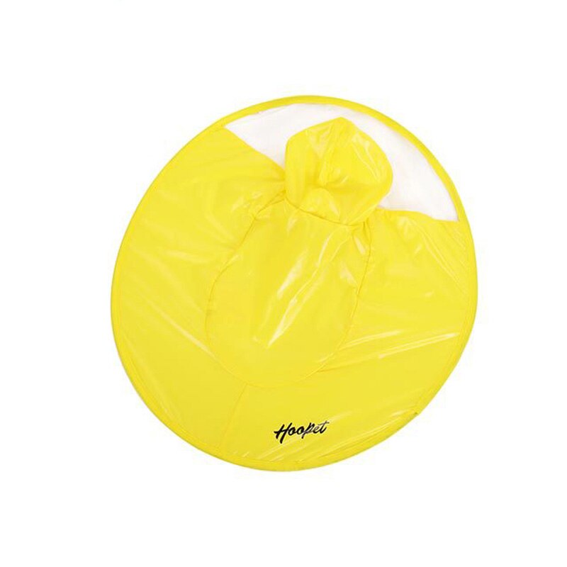 pet raincoat flying saucer coat for small medium large dogs Pet overall transparent: Amarillo / XXL