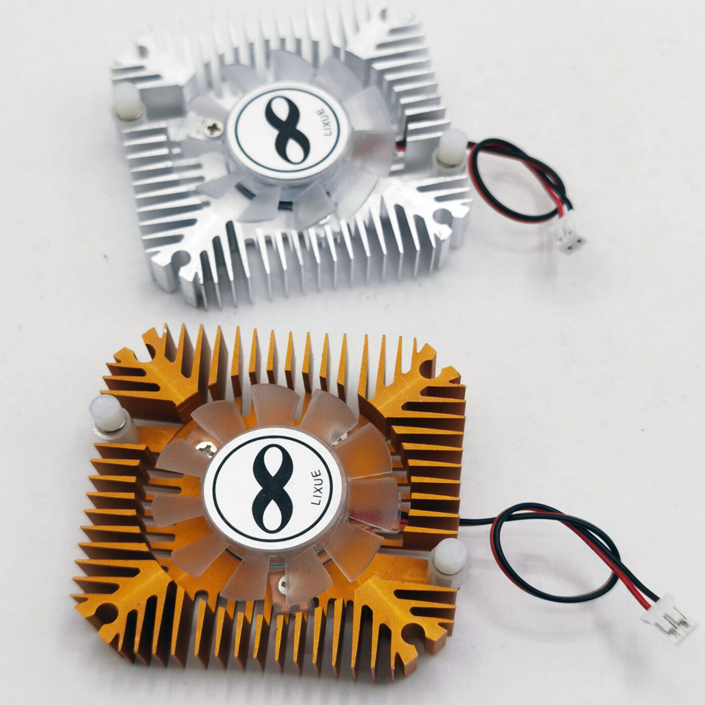 1 Uds 5 uds 10 Uds 5W 10W disipador de calor Led de alta potencia con ventilador de refrigeración de aluminio para 5W/10W Led 12V