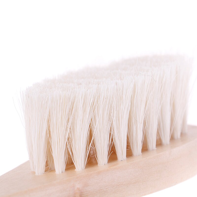 Juego de Peine y cepillo de pelo de cabra para bebé, cómodo y ecológico, para recién nacidos y niños pequeños