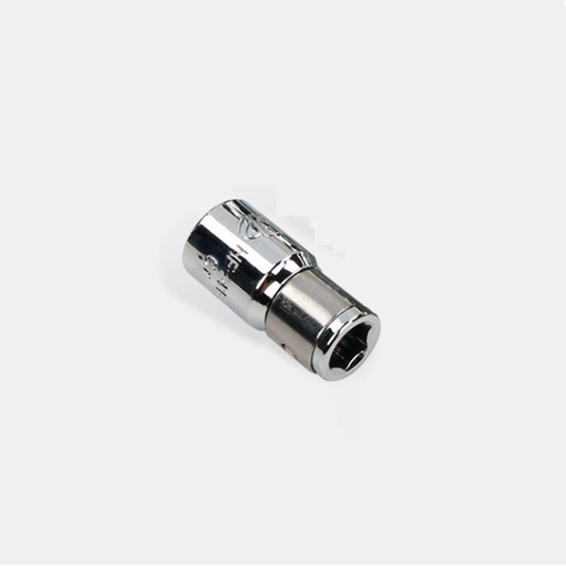 1/4" Ratchet Socket Adapter 6.3mm Square Drive To 1/4" Hex Shank Socket Bits Converter Quick Release Screwdriver Holder Adapter