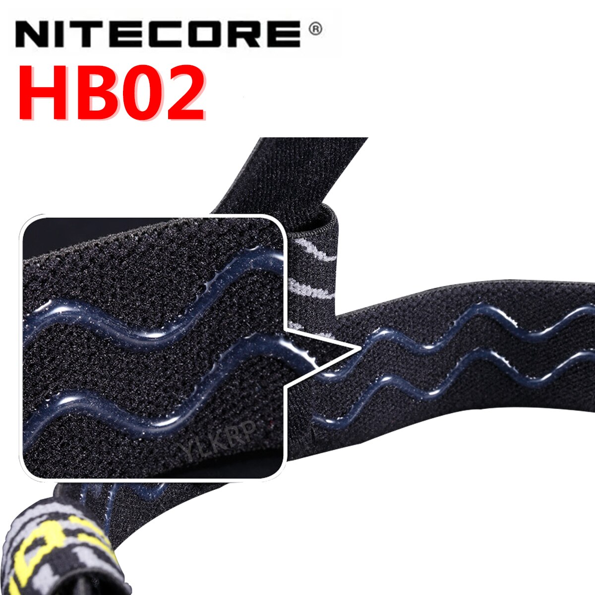 Nitecore  hb02 ficklampa pannbandsrem 2nd generation för  d11/ex1