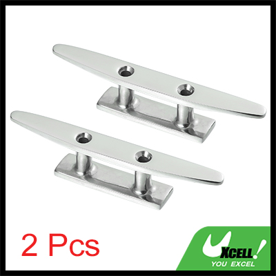 UXCELL 4-6 Inch 100-150mm Rvs Boot Vlaggenmast Cleat Hook Deck Cleats Touw Cleat Handvat Universeel voor Marine Boot: Goud