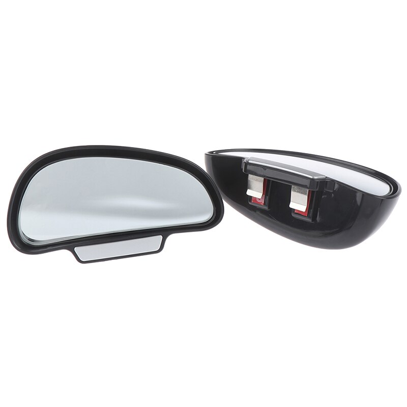 Espejo de coche negro ajustable de 360 grados, espejos retrovisores laterales anchos, forma de cierre de punto ciego para espejo retrovisor auxiliar para estacionar