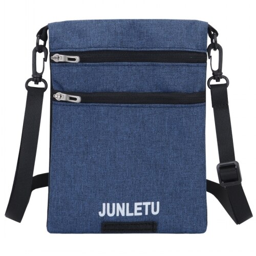 Double-Sided Travel Passport package Document Travel ID Card Storage Bag Shoulder Bags Hanging Neck Bag: dark blue