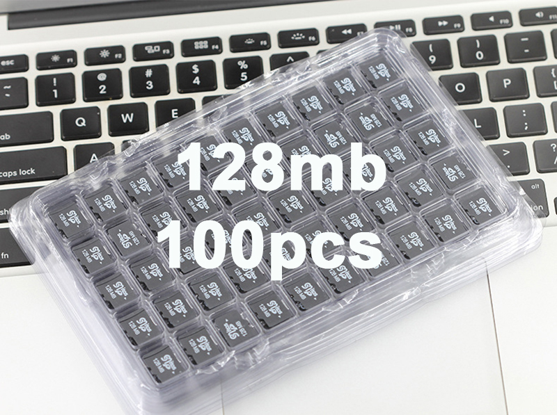 Hersteller 100 teile/los TF Karte 128 MB 256 MB Für MP4 Flash Speicher Karte 256 MB mini SD Karte 512 MB Für MP3: 128GB