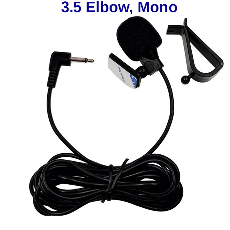 Microphone de voiture Audio Navigation Clip filaire fils externes micros automatiques Radio 3m de Long micro stéréo 3.5mm Mono 2.5mm SM Lotus Jack Plug