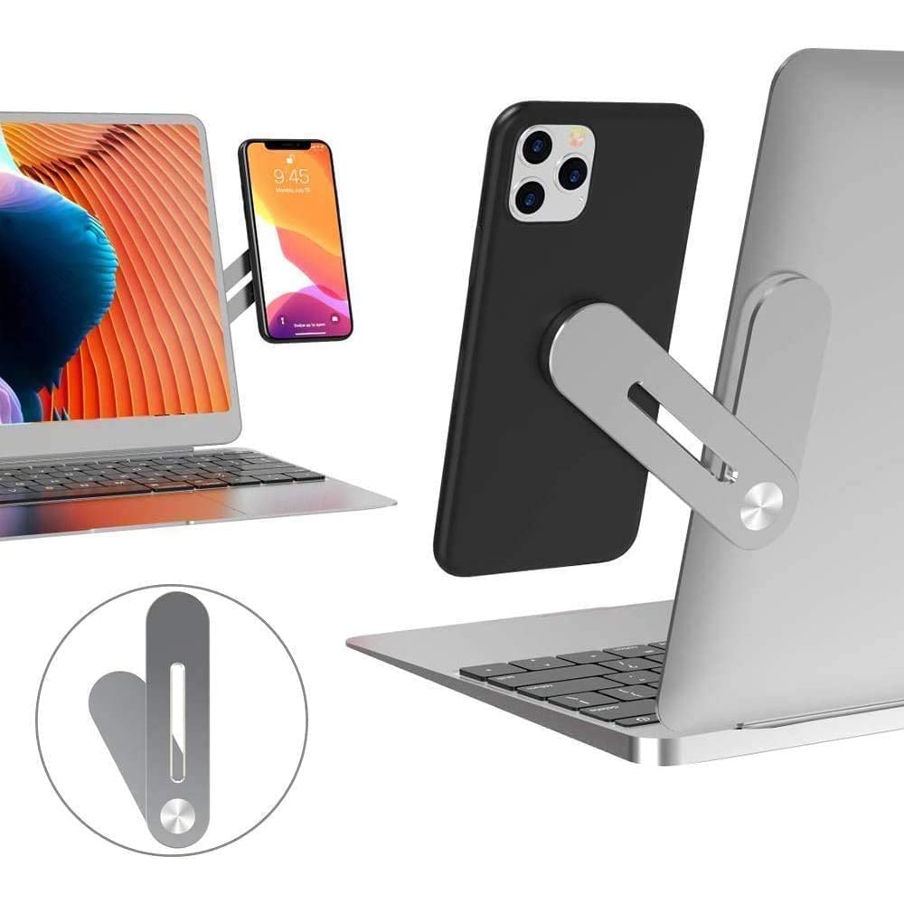 Magnetische praktisch Stand Laptop Halterung Universal- Tablette Dock Aluminium Clip Klemme Monitor für Handy, Mobiltelefon Macbook Profi Luft iPhone iPad