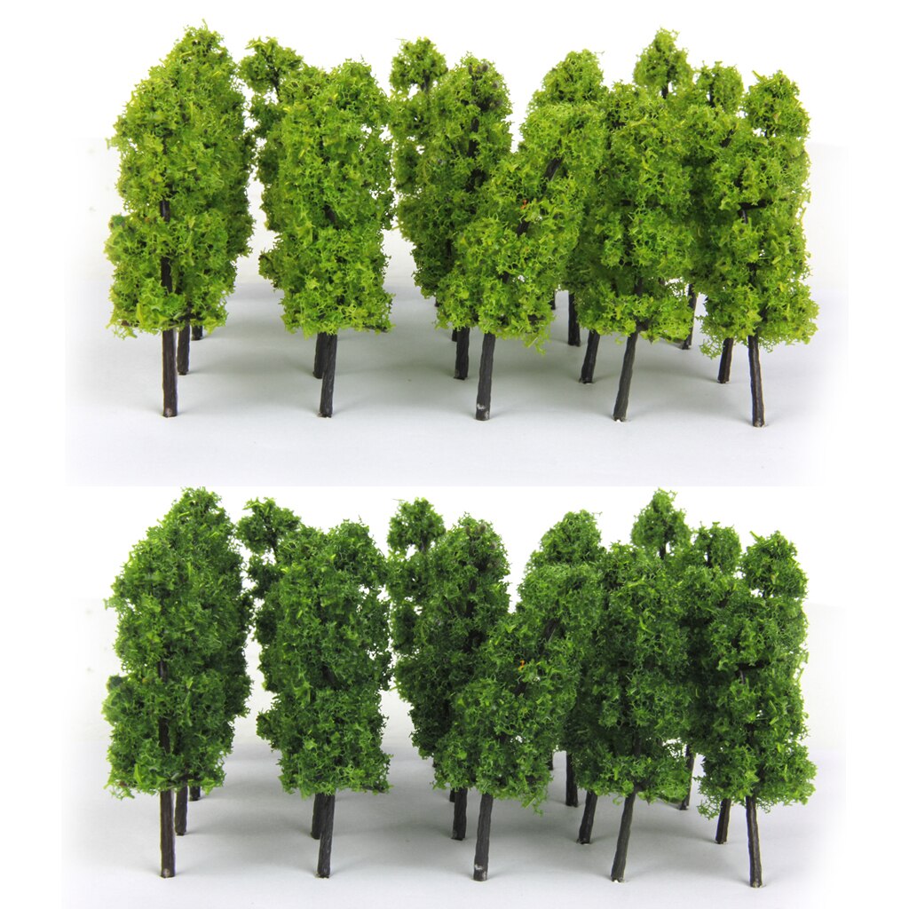 20x foncé/vert clair arbre modèle Train chemin de fer forêt Wargame paysage disposition Z