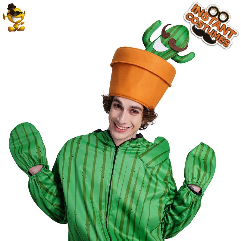 QLQ-Sombrero de Cactus Unisex para adultos, disfraz de , verde, divertido, para hombre y mujer