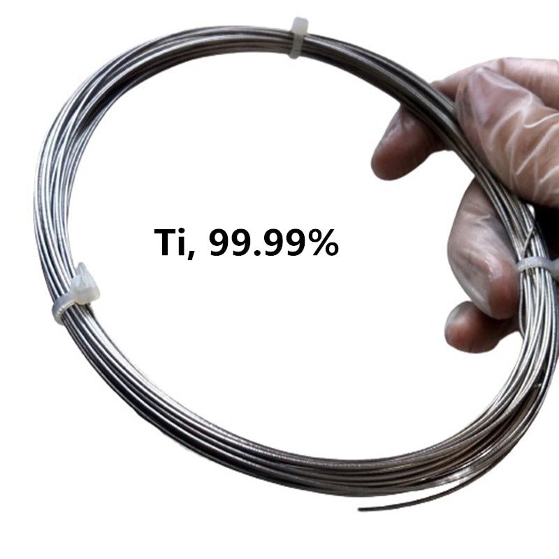 High Purity Titanium Wire Metal Ti for Scientific Research 99.99% Pure
