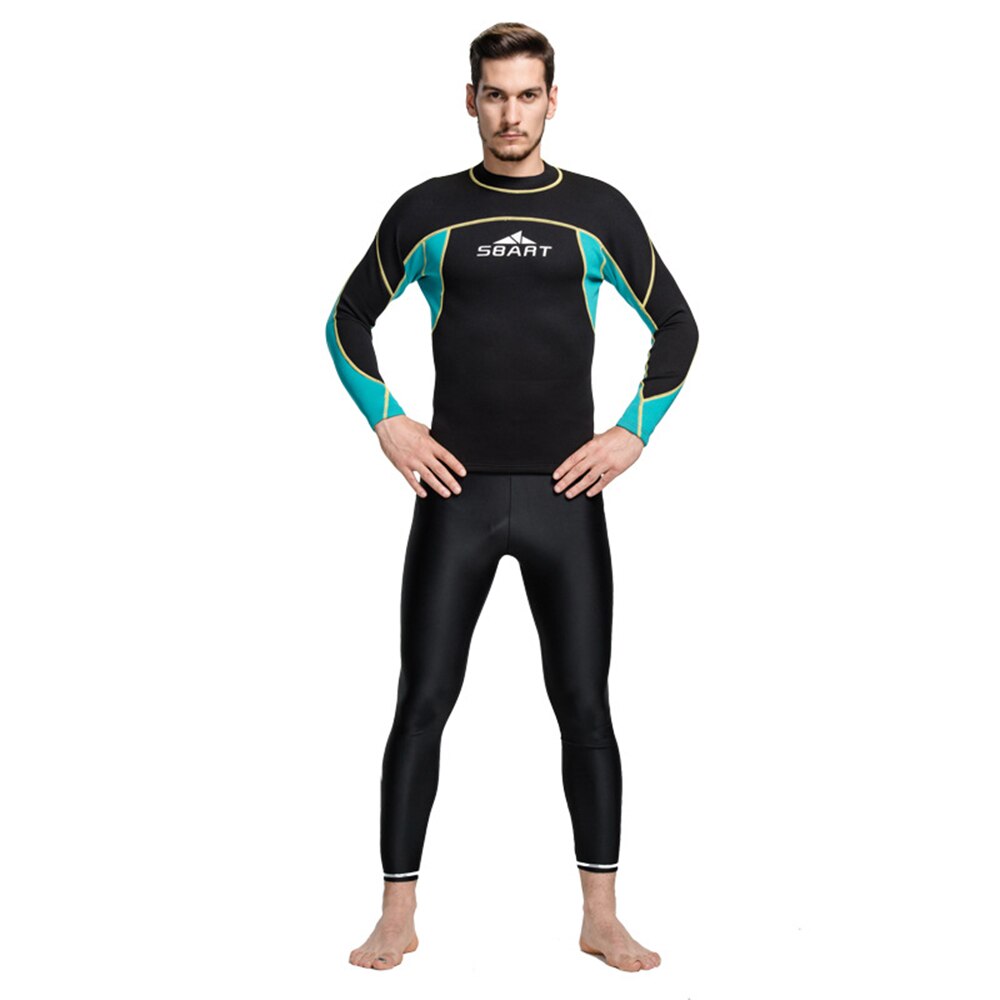 SBART – combinaison de plongée en apnée pour hommes, haut à manches longues, en néoprène, 2MM, haute élasticité, cerf-volant de surf