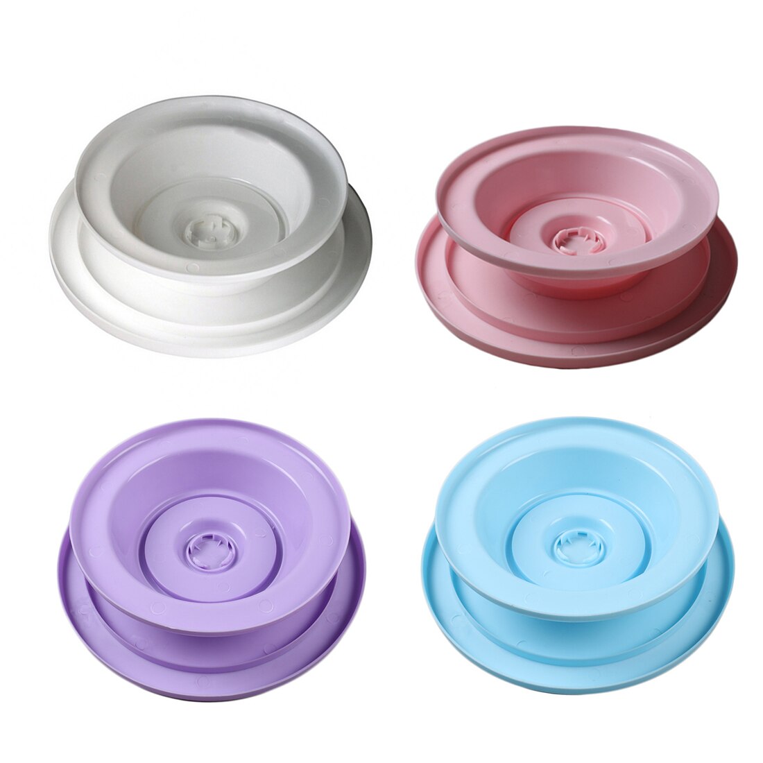 Cake Baking Mold DIY Turntable Rotating Circular Cake Pan Cake Decorating Accessory Tool Carousel Baked Pastry Articles