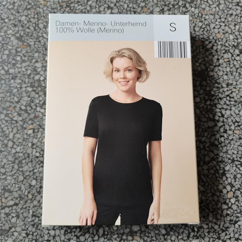 100% Merino Wol T-shirt Vrouwen Base Layer Merino Wol Shirt Lichtgewicht Dagelijks Korte Mouw Ademend Zachte Geen Jeuk Euro size