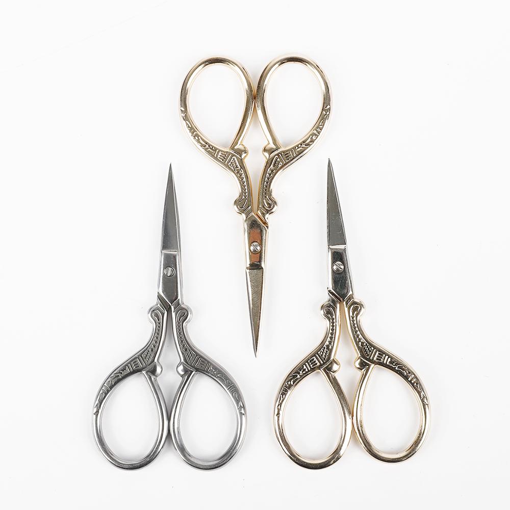Tijeras Vintage para sastre, de acero inoxidable, para corte y costura, tijeras de hilo, herramientas para coser