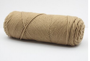 Fil de soie naturel doux, 500 g/lot, fil épais pour tricoter, laine bébé, crochet, écharpe, pull, fil de tissage,: 18 Khaki