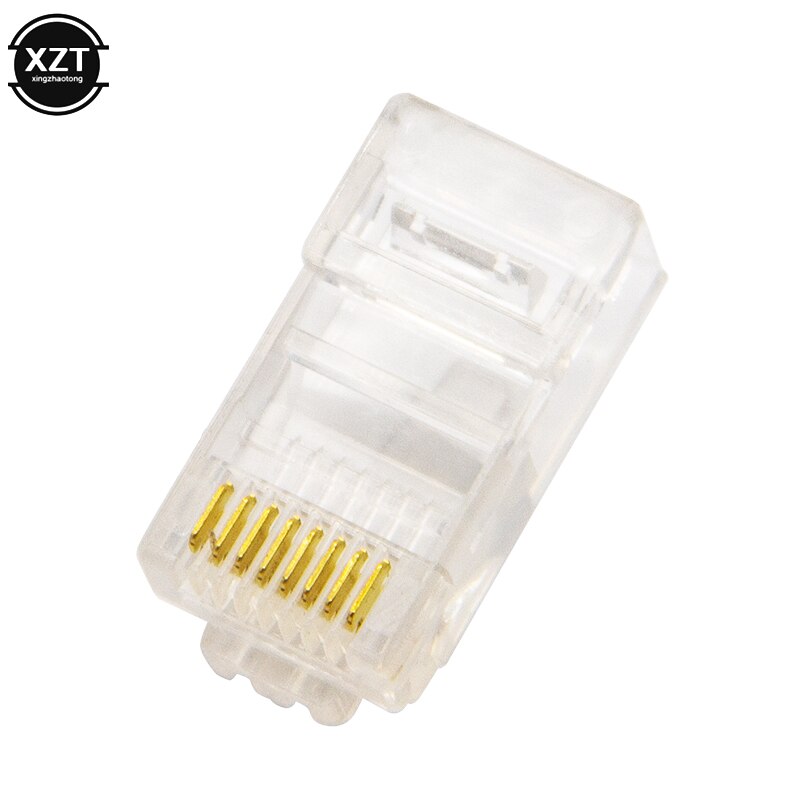 50/100 Pieces 8P8C RJ45 Modular Plug for Network CAT5 LAN and